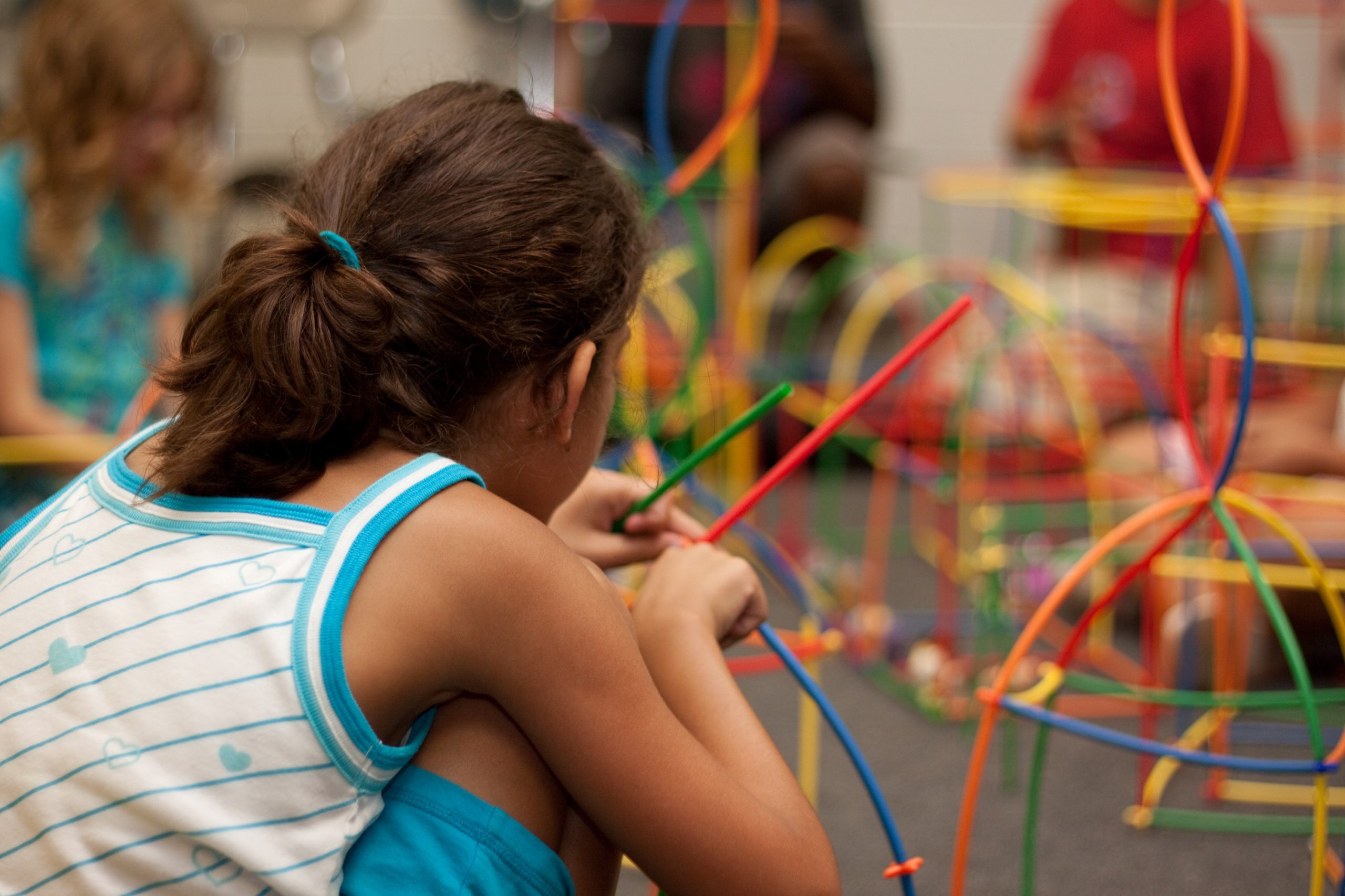 Girl Playing in a Play Place